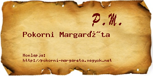Pokorni Margaréta névjegykártya